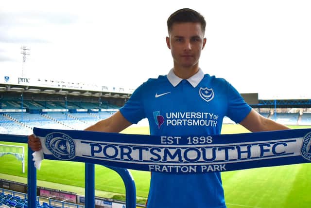 Callum Johnson has signed a two-year deal at Pompey. Picture: Portsmouth FC