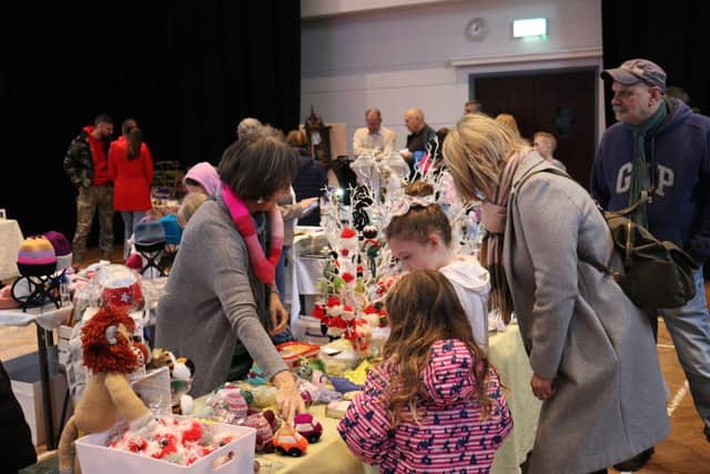 Stalls busy with shoppers at last year’s Winter Fest