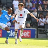 Richard Brindley (left) has been a mainstay of a successful Notts County side since leaving Pompey in September 2019. Picture: Pete Norton/Getty Images