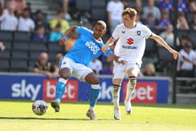 Richard Brindley (left) has been a mainstay of a successful Notts County side since leaving Pompey in September 2019. Picture: Pete Norton/Getty Images