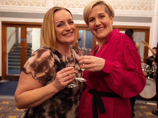 Guests enjoying a welcome drinks reception at The Inspirational Women of Portsmouth Awards 2024