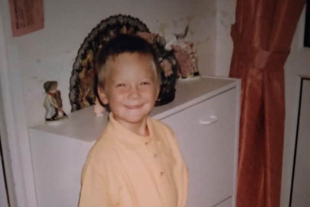Oliver Wilson age 5 - shortly before he was take into care and separated from his family. Picture: Contributed