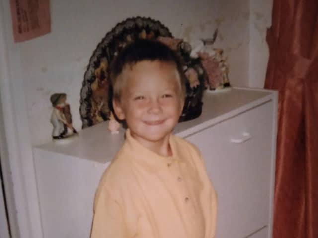 Oliver Wilson age 5 - shortly before he was take into care and separated from his family. Picture: Contributed