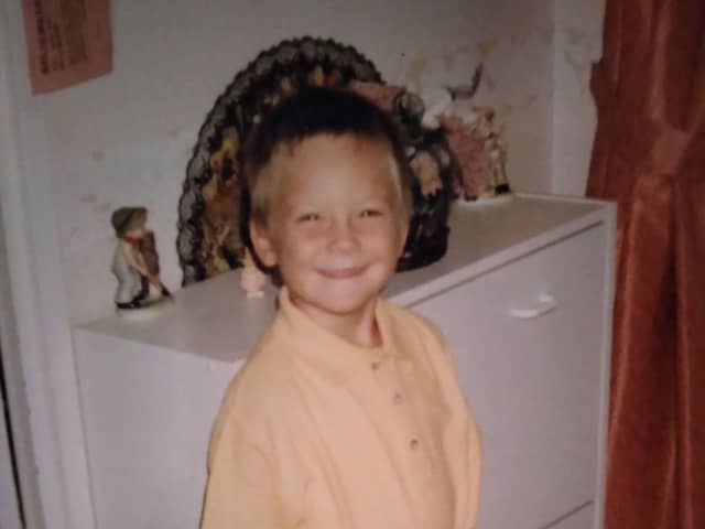 Oliver Wilson age 5 - shortly before he was take into care and separated from his family. Picture: Contributed