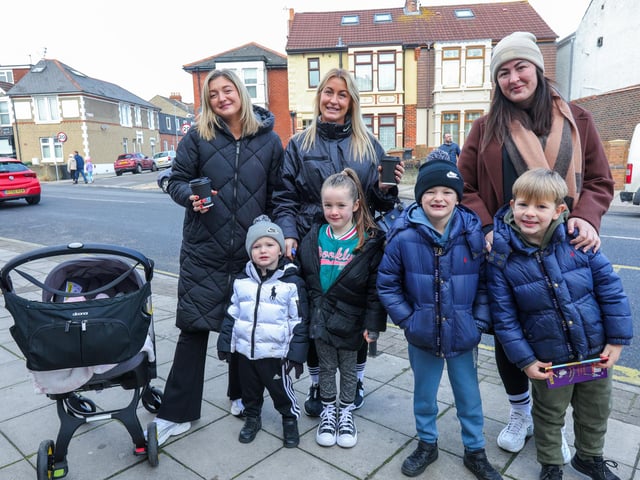 The Dunn family. Baffins Christmas market, Tangier Road, Portsmouth
Picture: Chris Moorhouse