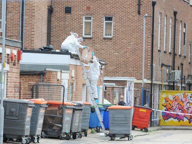 Tonbridge Street, Southsea, where Lorraine Bream fell to her death. Her body was found on a flat roof on Monday, September 16. Picture: Sarah Standing (160919-6255)
