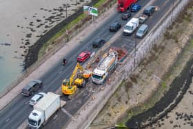 Southern Water had issued an update on how the works are progressing on Eastern Road in Portsmouth. Picture: Marcin Jedrysiak