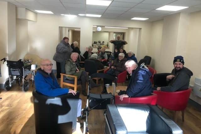 Local residents at the new community hub at the John Pounds Centre.