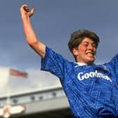 Simon Bassey remembers Darren Anderton's 1992 goal at Liverpool in the FA Cup: picture: Shaun  Botterill/Allsport