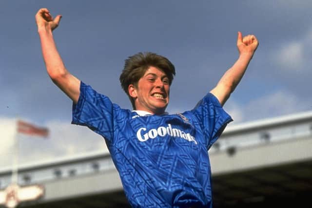 Simon Bassey remembers Darren Anderton's 1992 goal at Liverpool in the FA Cup: picture: Shaun  Botterill/Allsport