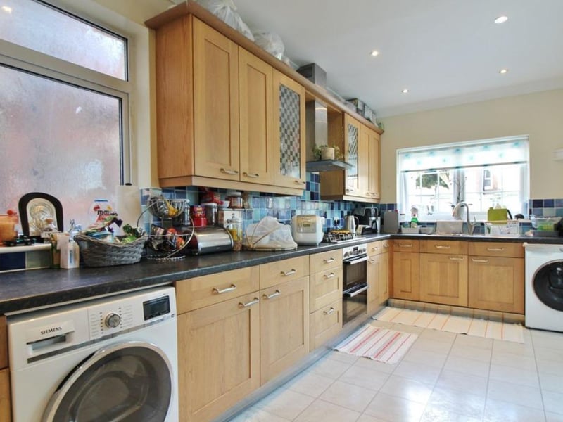 The listing says: "Four double bedrooms & off road parking! Jeffries & Dibbens are delighted to offer for sale this, comprehensive, four double bedroom, extended, semi-detached residence in Mayfield Road, North End. 
"Ground floor accommodation comprises open plan living space with two reception rooms leading onto an 18ft fitted kitchen, a conservatory at the rear of the property and a downstairs W.C. To the first floor, you will find three double bedrooms and a four-piece family bathroom. 
"Stairs leading from the first floor landing takes you to a 20ft x 13ft loft conversation/main bedroom complimented with a modern-fitted en-suite." 

This property comes with four bedrooms, two bathrooms and two reception rooms as well as a driveway and a spacious garden. 

This home is situated in Mayfield Road in Portsmouth and it is near public transport links including Hilsea train station. 

This property is also close to College Park Infant School and Mayfield School. 

This home would be an ideal purchase for a family looking to upsize. 

The decor throughout the property is contemporary and modern, making it easy to move straight in without needing any work. 

The property is on the market with Jeffries & Dibbens and for more information, visit the website. 
All of the bedrooms are double rooms and extremely spacious. 
The garden is a good size and it would be perfect for entertaining in the summer.