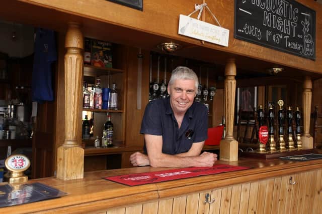 Phil Estell from the Golden Eagle pub in Southsea believed the parklets idea could help manage queues of customers. Picture: Habibur Rahman