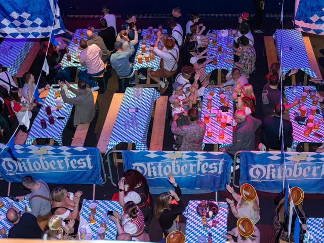 Portsmouth Guildhall played host to this years Oktoberfest event, with hundreds of guests over two sessions and German themed live music.Pictured - Oktoberfest guests enjoying the atmosphere and live musicPhotos by Alex Shute
