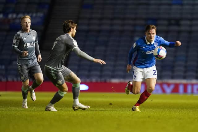 Gaffer for a Day Will Fisk chose Cam Pring as his Pompey man of the match against Fleetwood. Picture: Jason Brown/ProSportsImages