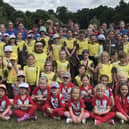The Guides, Brownies and Rainbows from Gosport on the camp in Shedfield