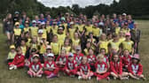 The Guides, Brownies and Rainbows from Gosport on the camp in Shedfield