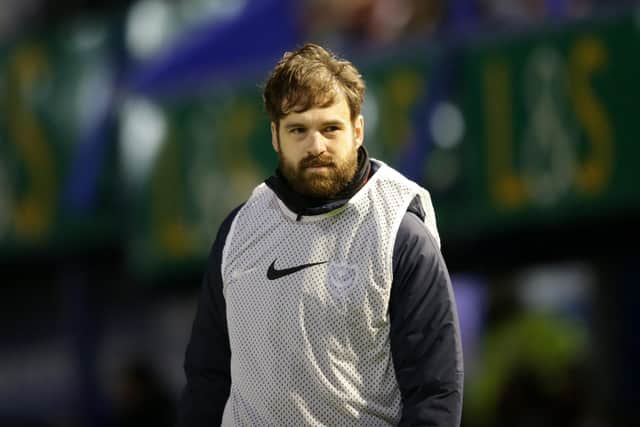Brett Pitman is among eight members of Pompey's first-team squad who are out of contract this summer. Picture: Robin Jones/Getty Images