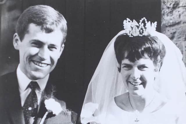 Arthur and Joan Brameld on their wedding day.