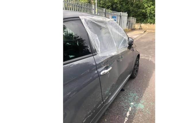 Nicole's Fiat 500 was written off. Picture: Nicole Weller