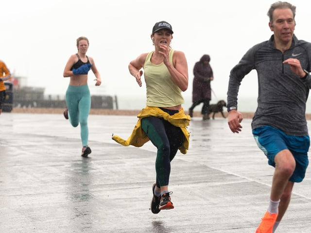 Competitors in the Southsea parkrun. Picture: Keith Woodland (010421-54)