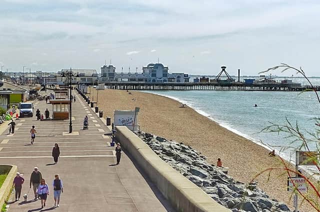 Southsea Promenade with Southsea Pier in the distance. Picture: Trev Harman