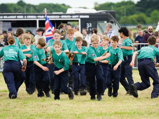 Pictured is: HMS Collingwood VCC Field Gun crewPicture: Keith Woodland (080621-34)