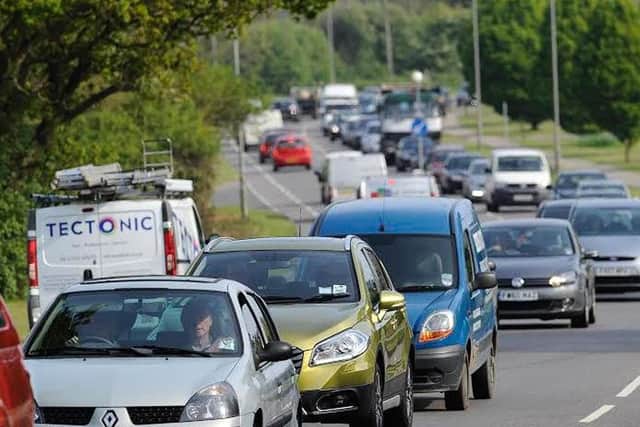 Delays of up to 30 minutes are being reported on the M27 following a multi vehicle incident.