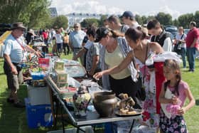 A previous car boot sale. The car boot sale will not go ahead this weekend.

 Picture Credit: Keith Woodland