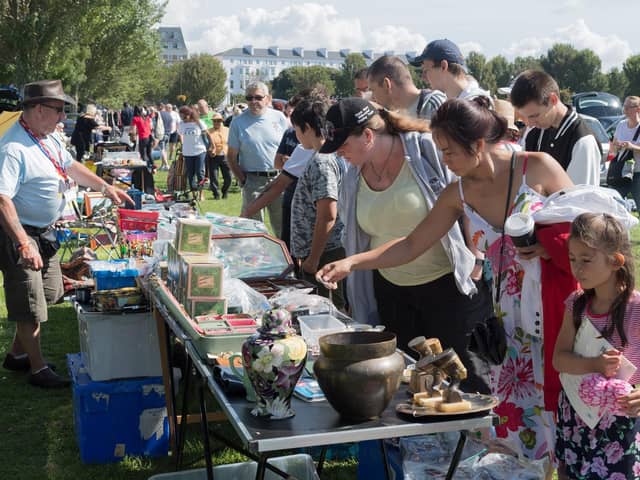 A previous car boot sale. The car boot sale will not go ahead this weekend.

 Picture Credit: Keith Woodland