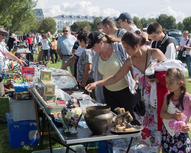 A previous car boot sale. The car boot sale will not go ahead this weekend.

 Picture Credit: Keith Woodland