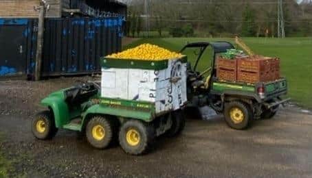Vehicles stolen from Hedge End Golf Centre. Picture: Hedge End police.