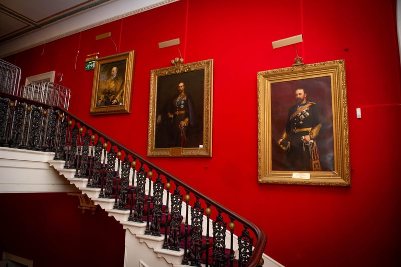 Royal Marines Museum is transporting it's artifacts to the Historic Dockyard. 18th December 2019
Pictured: Some of the paintings yet to be removed at the time. Picture: Habibur Rahman
