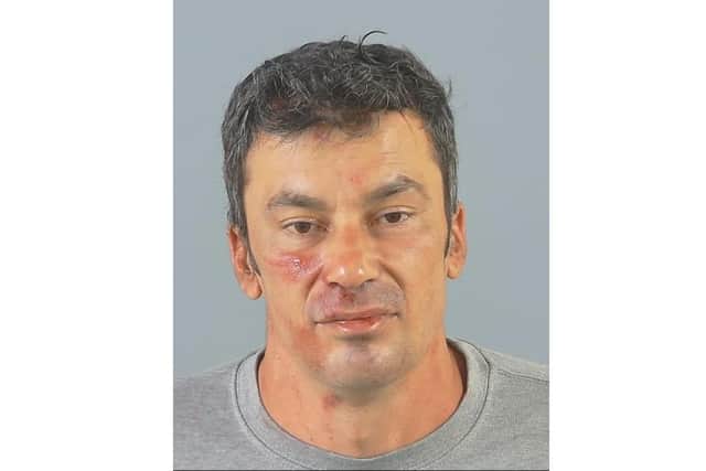 Marcel Melinte, 47,of Fuschia Gardens, Southampton, was jailed for 18 years for attempted murder after shooting a man in the head from close range with a crossbow
