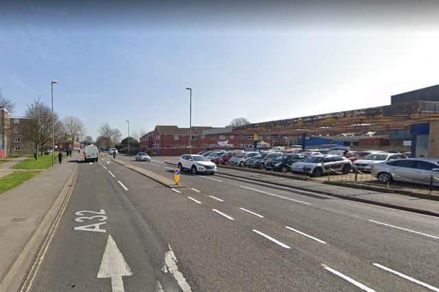 The arrest was made in Forton Road, Gosport. Picture: Google Street View.