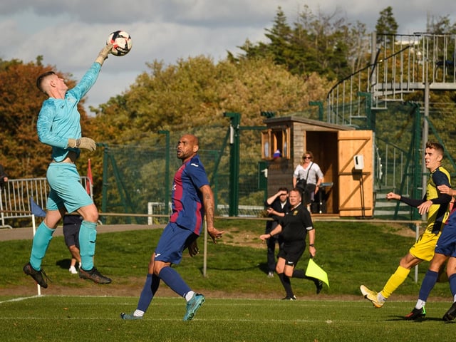 USP goalkeeper Charlie Shepherd. Picture: Keith Woodland