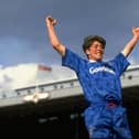 Darren Anderton celebrates his FA Cup semi-final strike at Highbury against Liverpool in April 1992. Picture: Shaun  Botterill/Allsport