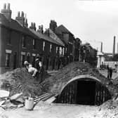 Air raid shelters were built in many Portsmouth streets
