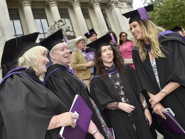 Students graduating from the Faculty of Science and Health 
Picture: Sarah Standing (180723-6757)