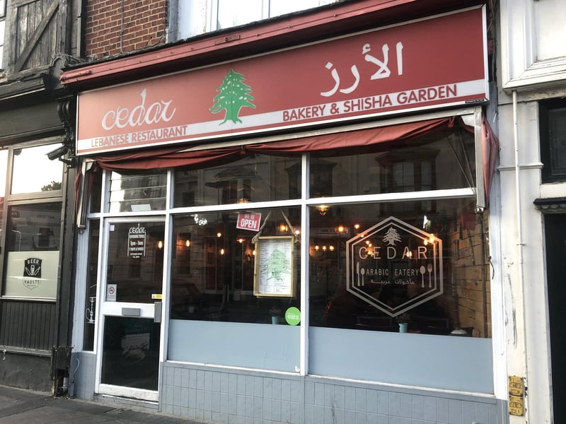The Cedar Lebanese Restaurant Bakery and Shisha Garden can be found on Albert Road, Southsea. It serves a number of traditional Lebanese dishes including a selection of mezza (small plates) and shawerma.