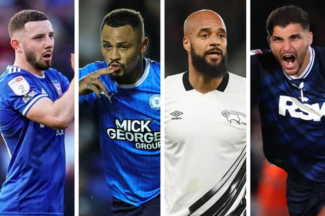 From left: Conor Chaplin, Jonson Clarke-Harris, David McGoldrick and Ryan Inniss are among those to have caught the eye of Pompey fans this season.