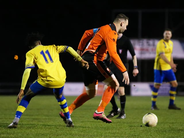 Portchester (orange) v Meon Milton. Picture by Nathan Lipsham