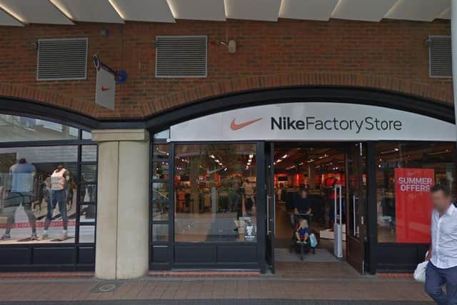 Nike Factory Store in Gunwharf Quays will be shut for two weeks. Picture: Google Maps