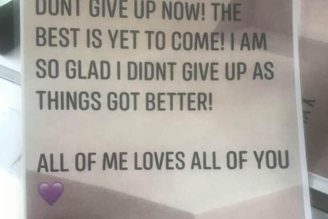 One of Jenna's signs