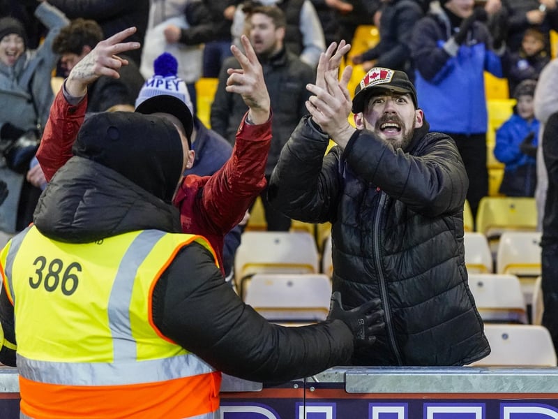 Around 1,800 Pompey fans were in raucous voice in the 1-0 victory at Port Vale.