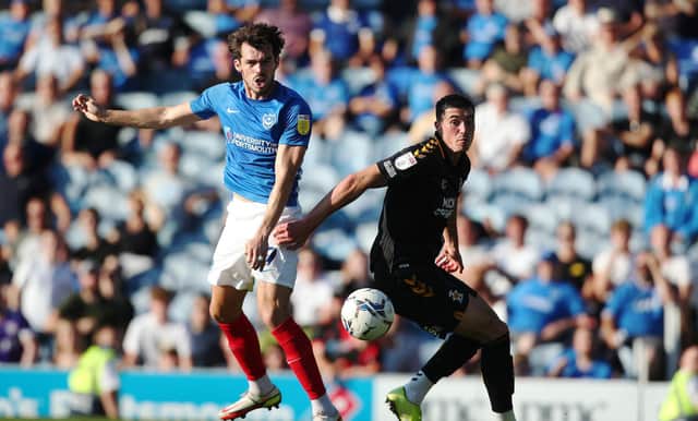 John Marquis has earned a swift recall to Pompey's side for tonight's encounter with Plymouth. Picture: Joe Pepler