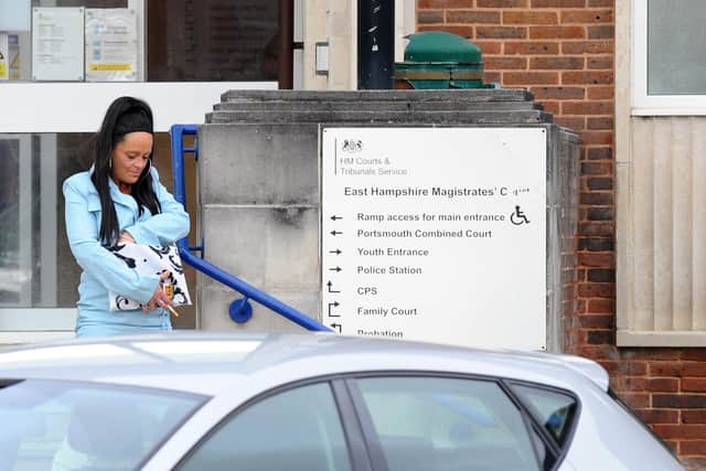Lisa Garner admitted being the owner of a dangerous dog out of control at Portsmouth Magistrates' Court and will be sentenced at a later hearing
Picture: (101122-2520)