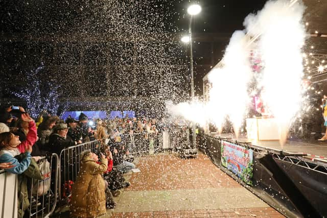 Switch on of the Christmas lights in Palmerston Road, Southsea in 2021 
Picture: Chris Moorhouse   (jpns 251121-52)