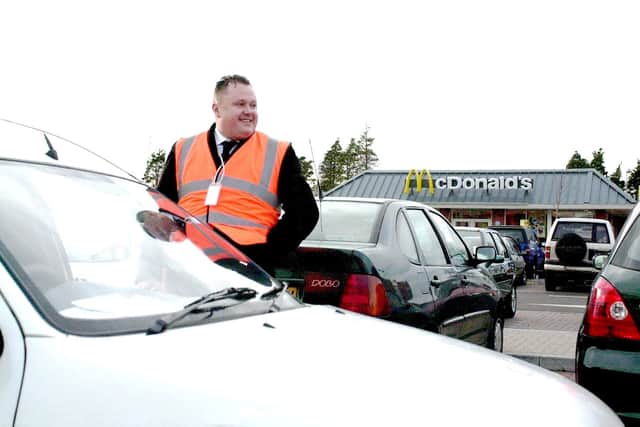 Levi Bellfield at the Chichester Gate complex where he worked as a car clamper in 2004.