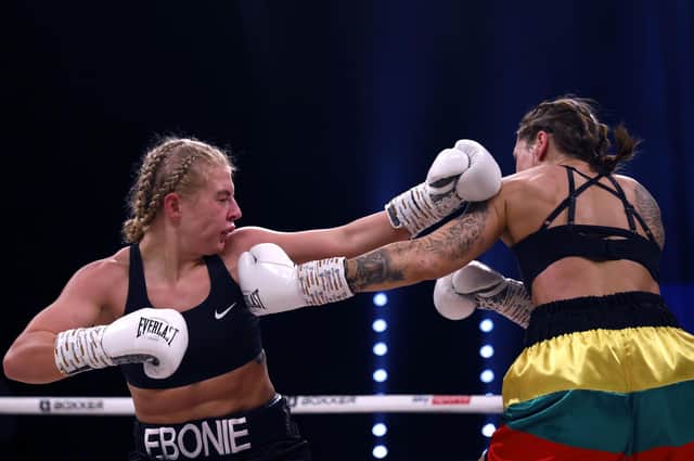 Ebonie Jones claimed victory on her professional boxing debut. Picture: Steve Paston/PA Wire