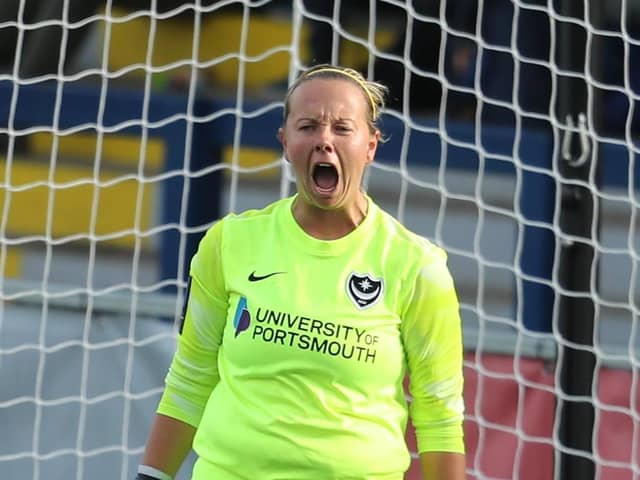 Pompey Women's goalkeeper Hannah Haughton. Picture: Dave Haines